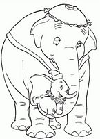 kolorowanki Dumbo do wydruku Disney malowanka numer 47